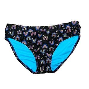 NWT Dolfin Swimwear Uglies Be Happy Asymmetrical Workout Swim Bottoms, Size XL